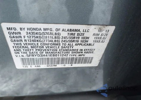 2014 Acura Mdx Technology Package z USA, uszkodzony, nr VIN 5FRYD3H41EB011242